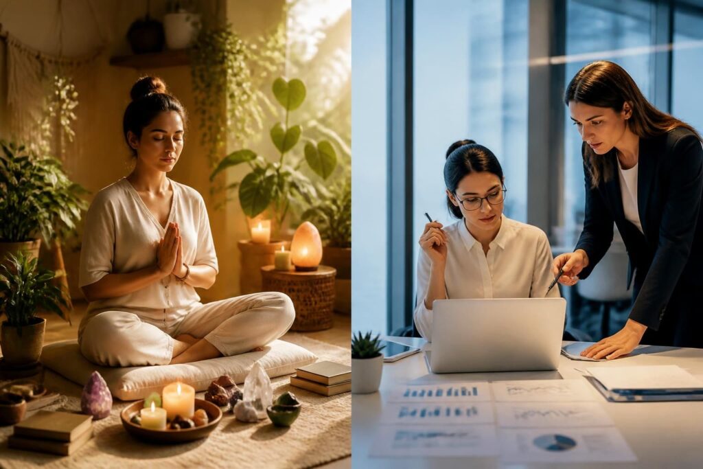 Cómo la terapia holística se diferencia del coaching de productividad